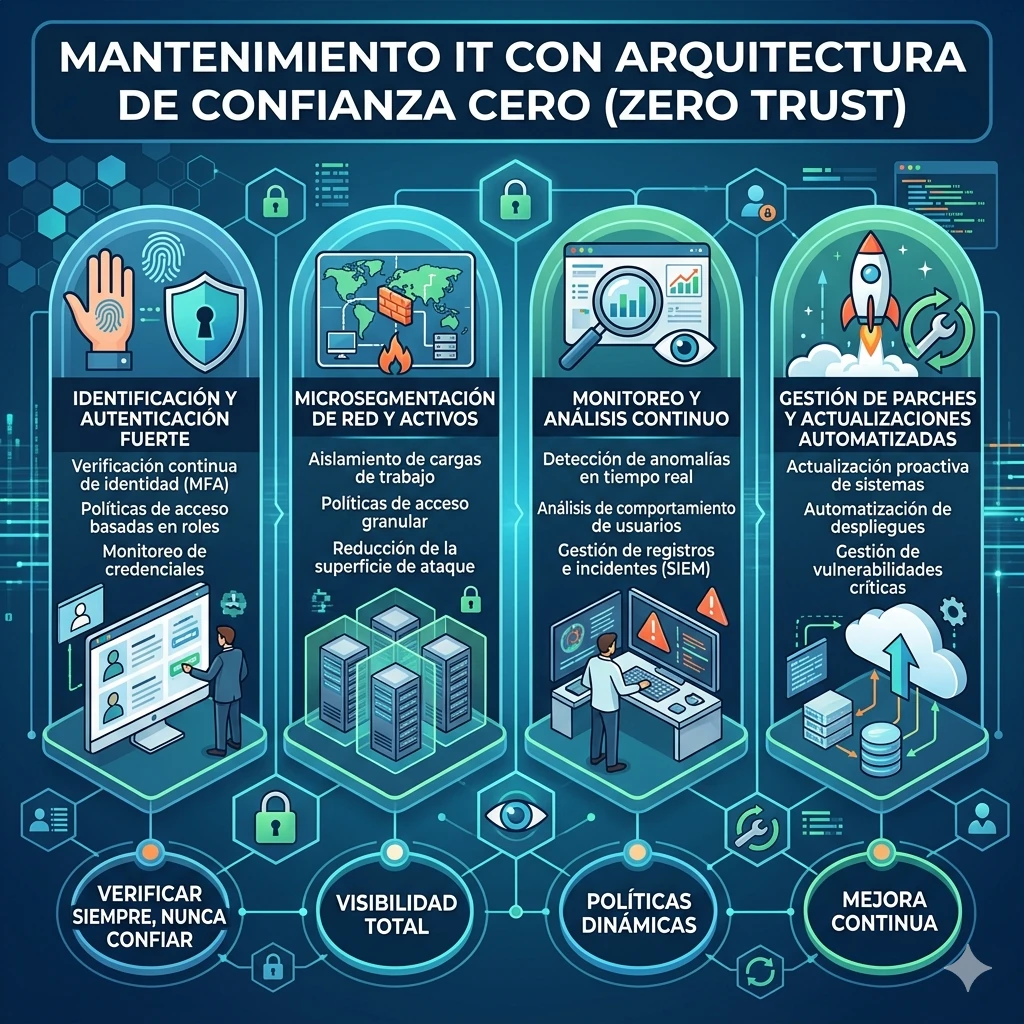 mantenimiento basado en Zero Trust