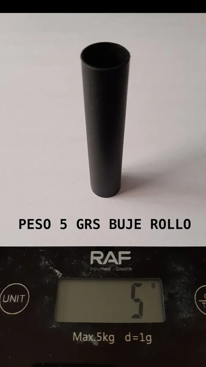 peso de 5 grs buje rollo papel termico 80mm
