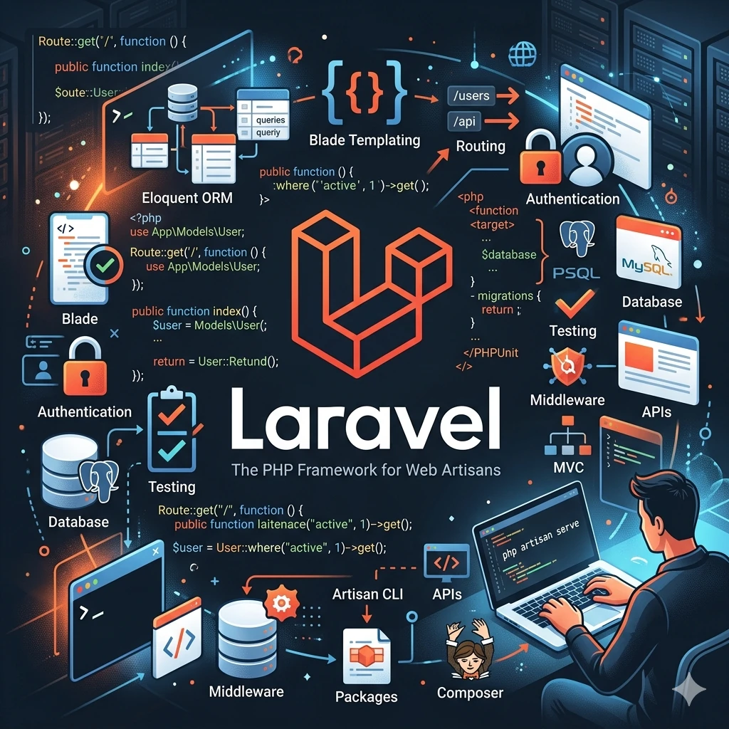 laravel como un motor de backend robusto y seguro